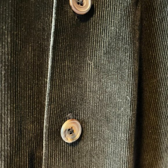 Eskandar High-end Black Oversize Corduroy Coat - Picture 10 of 10